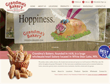 Tablet Screenshot of grandmasbakery.com